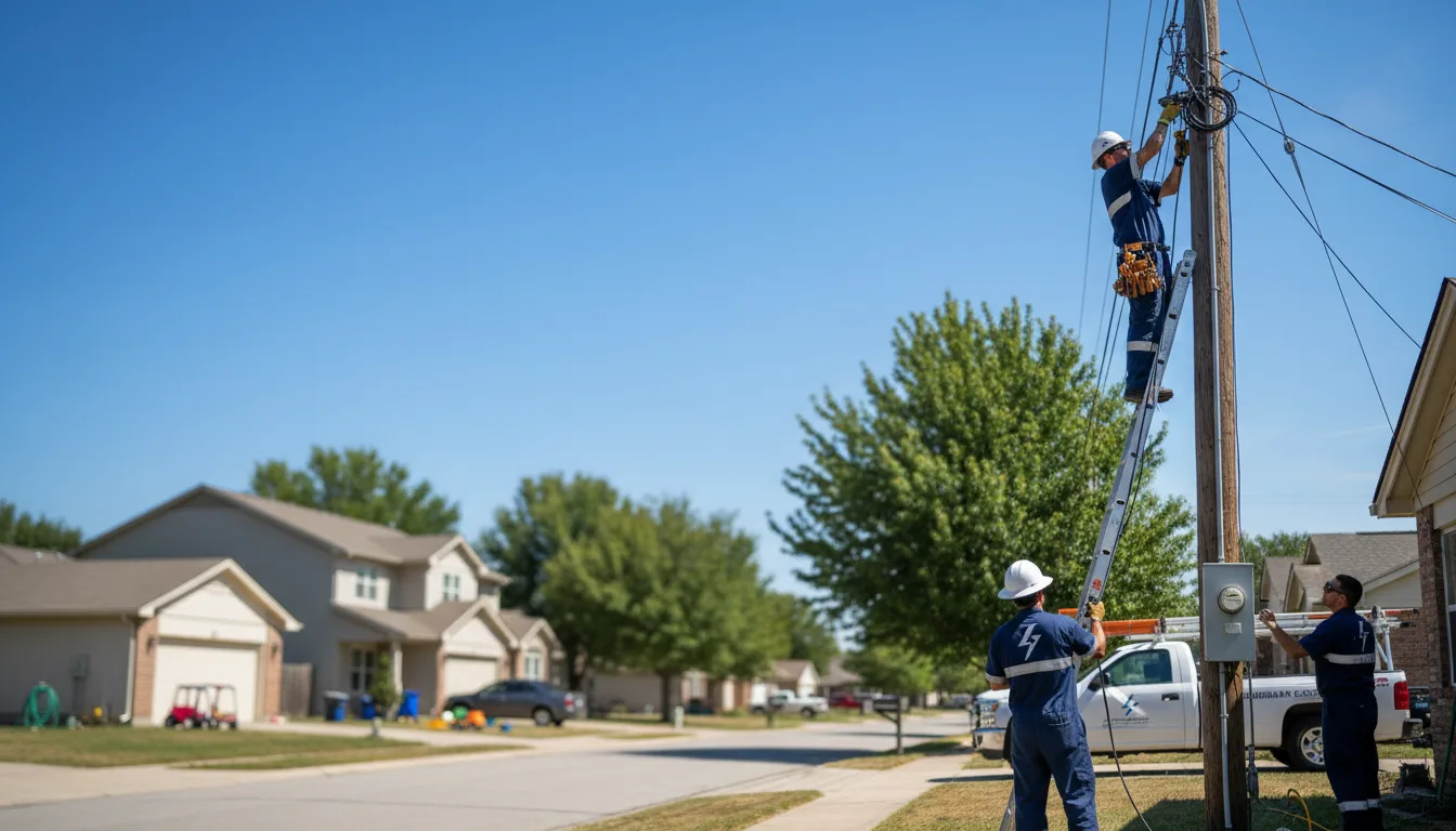 Residential electrician providing installation services in Hillside, CO